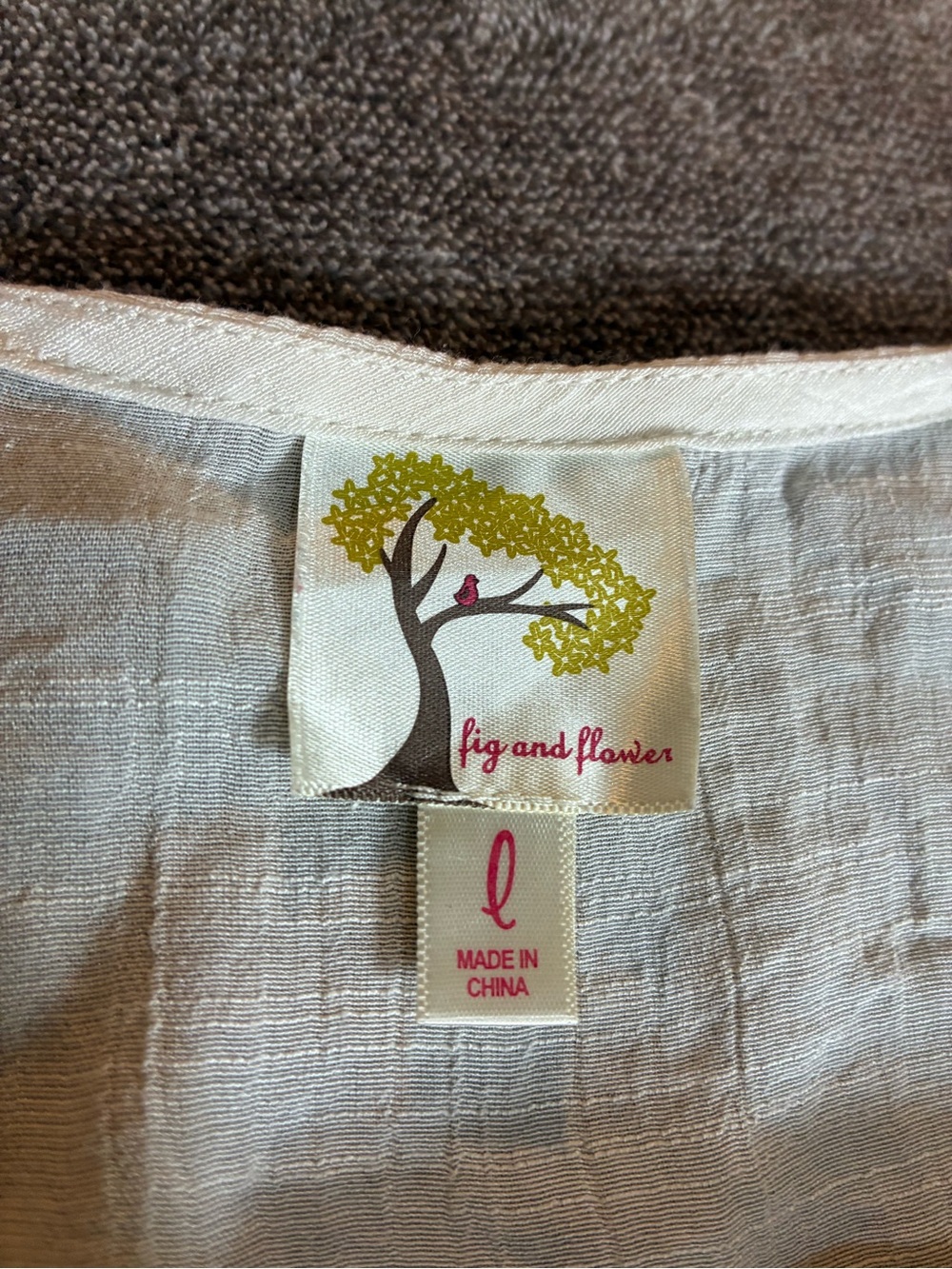 Anthropologie Fig & Flower Lace Yoke Peasant Blouse Long Sleeve Large Shabby - Picture 2 of 9
